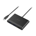 i-tec USB / HDMI Adapter [1x USB 3.1 Stecker C - 4x USB 3.0 Buchse A, HDMI-Buchse, USB-C™ Buchse] Schwarz