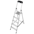 Krause 126337 Aluminium Stufen-Stehleiter Arbeitshöhe (max.): 3.05 m Silber 4.7 kg
