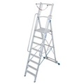 Krause Stabilo® Professional 127525 Aluminium Stufen-Stehleiter Arbeitshöhe (max.): 3.9 m Silber 22.5 kg