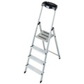 Krause 126320 Aluminium Stufen-Stehleiter Arbeitshöhe (max.): 2.85 m Silber 3.8 kg