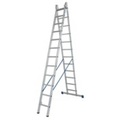 KRAUSE, Krause 133502 Aluminium Mehrzweckleiter inkl. Traverse Arbeitshöhe (max.): 6.85 m Aluminium 14.5 kg