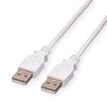 Value USB-Kabel USB 2.0 USB-A Stecker 0.80 m Weiß Geschirmt 11.99.8909