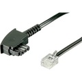 Basetech, Basetech DSL Anschlusskabel [1x TAE-F-Stecker - 1x RJ12-Stecker 6p6c] 6.00 m Schwarz