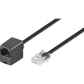Basetech ISDN Verlängerungskabel [1x RJ45-Stecker 8p4c - 1x RJ45-Buchse 8p8c] 10.00 m Schwarz