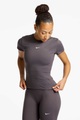 Nike One Dri-FIT Damen T-Shirt Grau, Damen, Größe: XL
