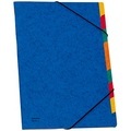 DONAU Ordnungsmappe 9 Fächer blau