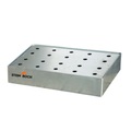 Steinbock® Paletten-Kleingebinde-Auffangwanne aus Stahl, verzinkt, HxBxT 120 x 600 x 400 mm, Auffangvolumen 21 Liter, inkl. Lochblech-Rost