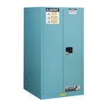 Justrite FM-Sicherheitsschrank HxBxT 1651 x 864 x 864 mm, manuelle Türen für Säuren, Laugen, blau