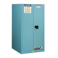 Justrite FM-Sicherheitsschrank HxBxT 1651 x 864 x 864 mm, selbstschließende Türen für Säuren, Laugen, blau