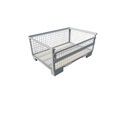 Euro-Gitterbox, Längswand halb abklappbar, Höhe 570 mm