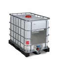 IBC, Gefahrgut-Ausführung, PE-Palette, 600 l, Öffnung NW150, Auslauf NW50