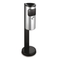 Ascher-Abfall-Kombination RONDO, selbstlöschend, Standmodell, 10 Liter, graphit
