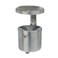 Wandascher RONDO, 2,4 Liter, Edelstahl, mit Dach
