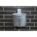 Wandascher rund, ohne Pfosten, verzinkt, 4 Liter