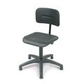 Arbeitsdrehstuhl Uno Polyurethan, Sitzhöhe 420-555 mm, Stahlbasis, Rollen