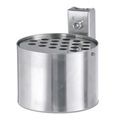 Wandascher rund, ohne Pfosten, Edelstahl, 2 Liter