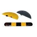 Temposchwelle aus PP, PVC-ummantelt, < 30 km/h, Abschlusselement, gelb