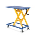 Scheren-Hubtischwagen mit Spindel, TK 300 kg, Plattform à 950 x 600 mm