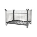 Eichinger® Industrie-Gitterbox-Stapelpalette, 1500 kg, LxBxH 1500x1000x750 mm, anthrazitgrau
