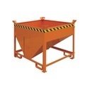 Eichinger® Silobehälter mit Auslaufschieber, 1000 Liter reinorange