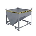Eichinger® Silobehälter mit Auslaufschieber, 400 Liter feuerverzinkt
