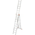 KRAUSE Vielzweckleiter »Tribilo«, mit Leiternspitzen, 3x9 Sprossen