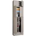MID.YOU Mehrzweckschrank in grau, weiss , Lona Xxl , Kunststoff , 1 Schubladen , 70x240x39 cm , melaminharzbeschichtet,Nachbildung , stehend , 000657007673