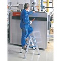 Krause 124722 Aluminium Treppe Arbeitshöhe (max.): 2.45 m Silber 5.5 kg