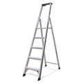 Stufen-Stehleiter HYMER Alu-Pro, 1-seitig begehbar, Standhöhe 0,88 m