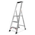 Stufen-Stehleiter HYMER Alu-Pro, 1-seitig begehbar, Standhöhe 0,65 m