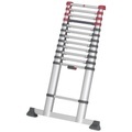 Hailo T80 FLEXLINE 7113-131 Aluminium Teleskopleiter Arbeitshöhe (max.): 4.5 m Silber, Schwarz, Rot 13.1 kg
