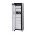 asecos® Sicherheitsschrank Typ 90 für Lithium-Ionen-Batterien ION-CORE-CHARGE, HxBxT 1953x599x615 mm, 1x Schliessfachsystem, 1x Bodenauffangwanne, 2x Steckdosenleiste (CH-Ausführung)