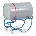 fetra®- Fasskipper fetra®, TK 250 kg, mit Hebelstange, mobil, Kunststoffrollen zum Drehen des Fasses
