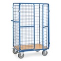 fetra® Paketwagen, Tragkraft 600 kg, Ladefläche BxT 1.200 x 800 mm, Höhe 1.800 mm, mit Dach