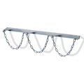 fetra® Wandhalterung für 3 Gasflaschen, Kettensicherung, Flaschen-Ø 320 mm