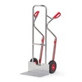 fetra® Alu-Stapelkarre, Tragkraft 200 kg, Schaufel BxT 480 x 300 mm, mit Gleitkufen
