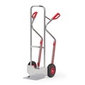 fetra® Alu-Stapelkarre, Tragkraft 200 kg, Schaufel BxT 320 x 250 mm, mit Gleitkufen