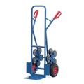fetra® Treppenkarre, 5-armiger Radstern, Tragkraft 200 kg, Schaufel BxT 320 x 250 mm, Stahl