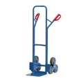 fetra® Treppenkarre, 3-armiger Radstern, Tragkraft 200 kg, Schaufel BxT 320 x 250 mm, Stahl