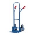 fetra® Treppenkarre, 3-armiger Radstern, Tragkraft 200 kg, Schaufel BxT 480 x 300 mm, Stahl