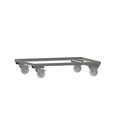 Fahrgestell für HESON® Gitterbox, lackiert, für Behälter 1.000 x 800 mm, mausgrau