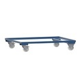 Fahrgestell für HESON® Gitterbox, lackiert, für Behälter 1.200 x 1.000 mm, enzianblau