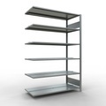 SCHULTE Aktenregal AF, doppelseitig, mit Mittelanschlägen, FL 150 kg, HxBxT 2.000 x 1.300 x 600 mm
