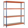 SCHULTE Weitspannregal, mit Spanplatten, GF, HxBxT 3.048 x 1.536 x 469 mm