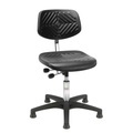 Arbeitsdrehstuhl Prestige, PU-Formsitz extra stark, Sitzhöhe 550-740 mm, Bodengleiter, Kunststoffbasis