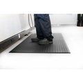 Anti-Ermüdungsmatte Breite 1220 mm, pro lfd. m grau mit Signalstreifen