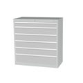 Schubladenschrank Profi, Schubladen 1x100 + 4x150 + 1x200 mm, HxBxT 1.019 x 980 x 500 mm