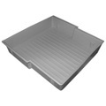 Einlegewanne für asecos Sicherheitsschränke der Q30, Q90 und S90 Serie, Polypropylen, grau, B 740 x T 434 x H 88 mm, 21,5 l