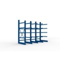 META Schwerlast-Kragarmregal, einseitig, TK pro Arm 400 kg, HxBxT 3.000 x 4.090 x 1.250 mm