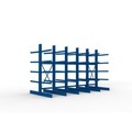 META Schwerlast-Kragarmregal, doppelseitig, TK pro Arm 505 kg, HxBxT 3.000 x 5.090 x 2.000 mm